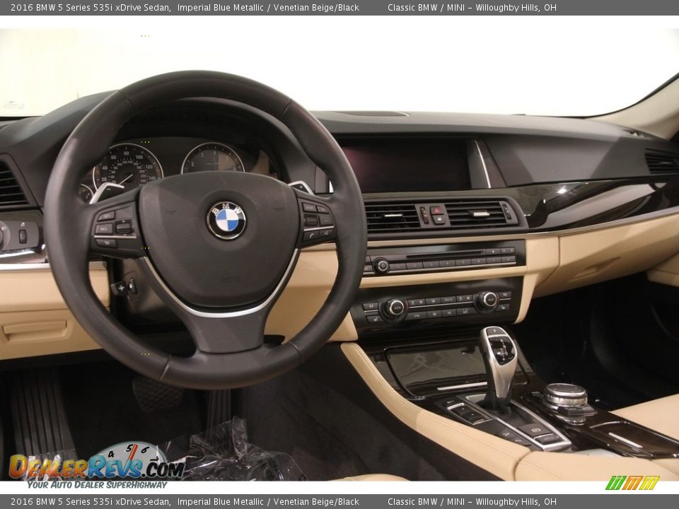 2016 BMW 5 Series 535i xDrive Sedan Imperial Blue Metallic / Venetian Beige/Black Photo #9