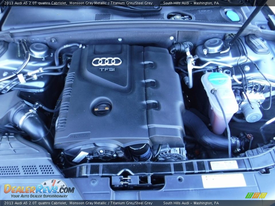 2013 Audi A5 2.0T quattro Cabriolet Monsoon Gray Metallic / Titanium Grey/Steel Grey Photo #20