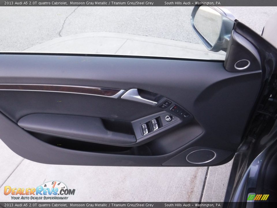 2013 Audi A5 2.0T quattro Cabriolet Monsoon Gray Metallic / Titanium Grey/Steel Grey Photo #21