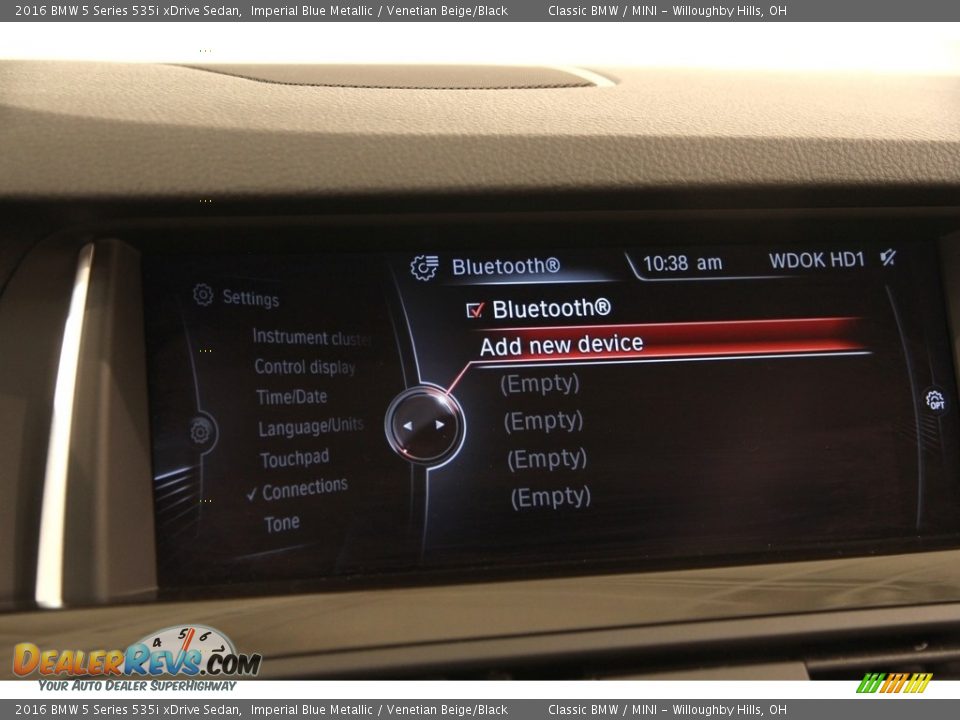 2016 BMW 5 Series 535i xDrive Sedan Imperial Blue Metallic / Venetian Beige/Black Photo #13