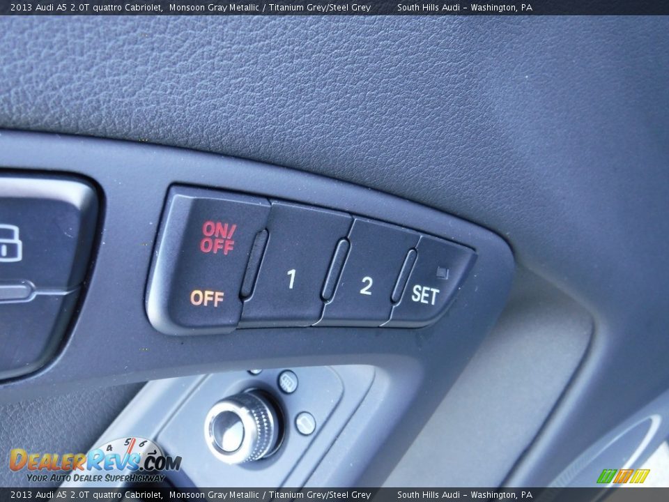 2013 Audi A5 2.0T quattro Cabriolet Monsoon Gray Metallic / Titanium Grey/Steel Grey Photo #22