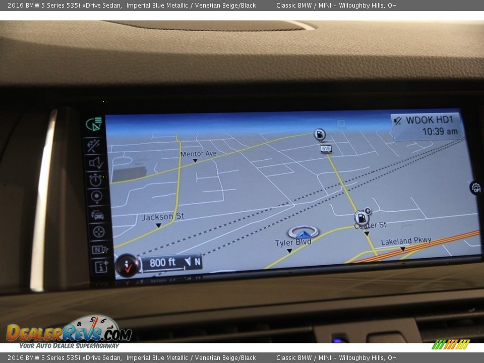 2016 BMW 5 Series 535i xDrive Sedan Imperial Blue Metallic / Venetian Beige/Black Photo #14