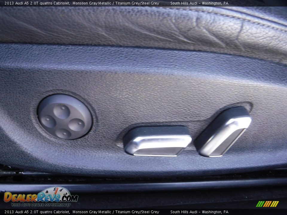 2013 Audi A5 2.0T quattro Cabriolet Monsoon Gray Metallic / Titanium Grey/Steel Grey Photo #25