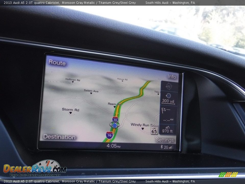 2013 Audi A5 2.0T quattro Cabriolet Monsoon Gray Metallic / Titanium Grey/Steel Grey Photo #26