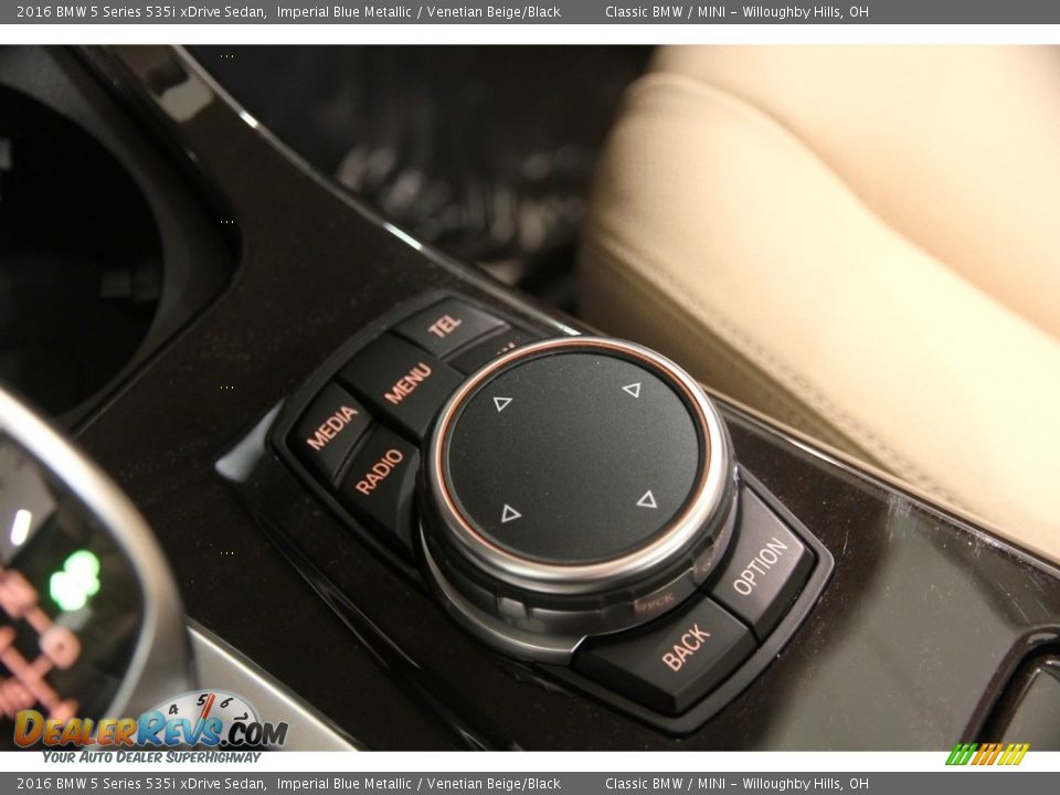 2016 BMW 5 Series 535i xDrive Sedan Imperial Blue Metallic / Venetian Beige/Black Photo #19