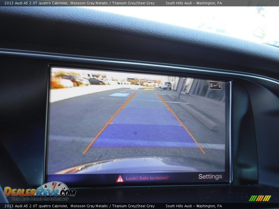 2013 Audi A5 2.0T quattro Cabriolet Monsoon Gray Metallic / Titanium Grey/Steel Grey Photo #27