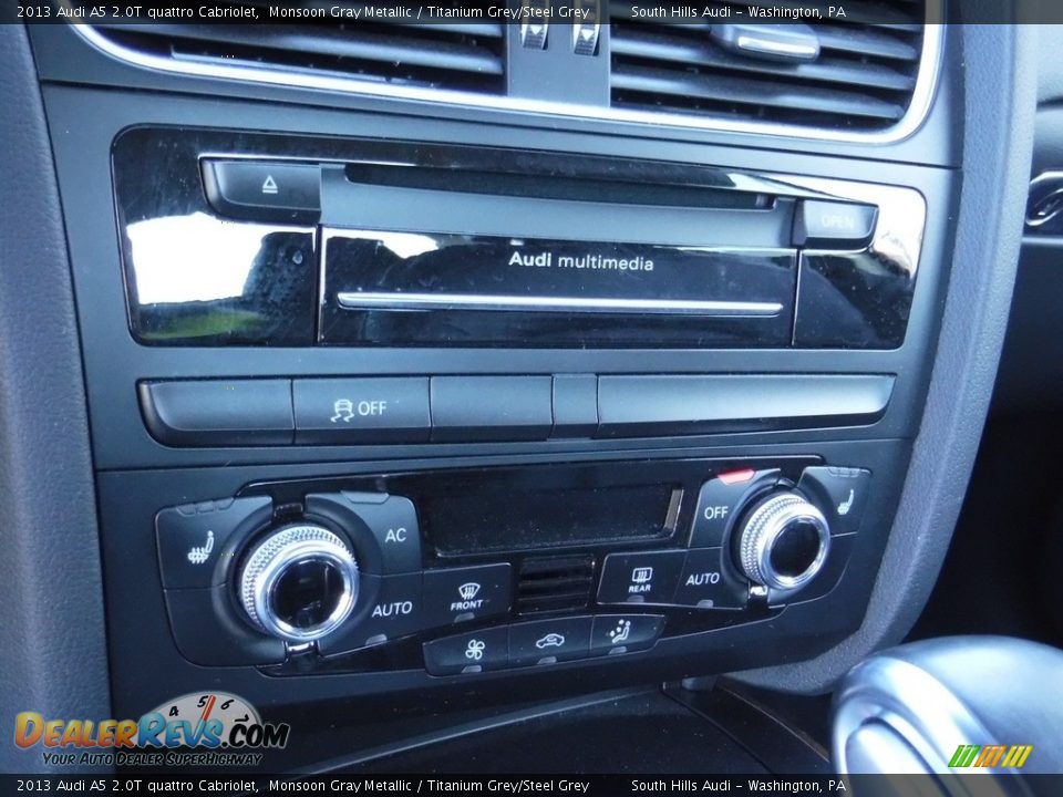 2013 Audi A5 2.0T quattro Cabriolet Monsoon Gray Metallic / Titanium Grey/Steel Grey Photo #28