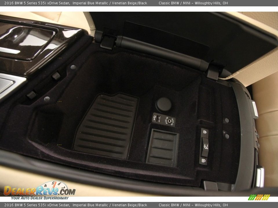 2016 BMW 5 Series 535i xDrive Sedan Imperial Blue Metallic / Venetian Beige/Black Photo #21