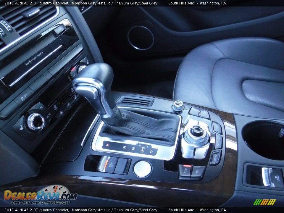 2013 Audi A5 2.0T quattro Cabriolet Monsoon Gray Metallic / Titanium Grey/Steel Grey Photo #29