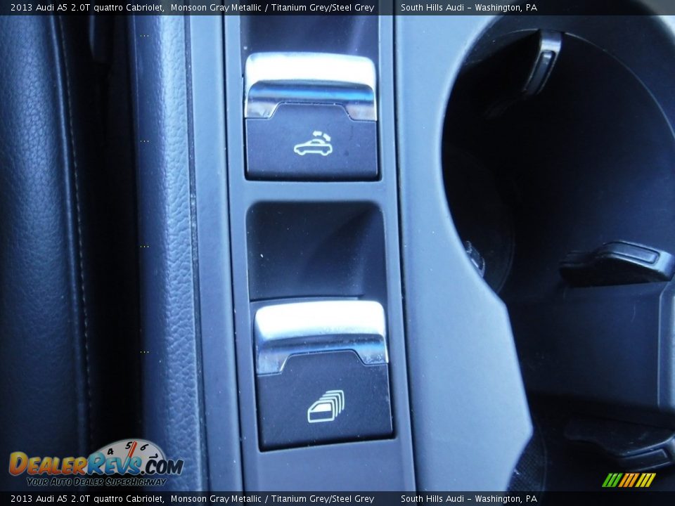 2013 Audi A5 2.0T quattro Cabriolet Monsoon Gray Metallic / Titanium Grey/Steel Grey Photo #30