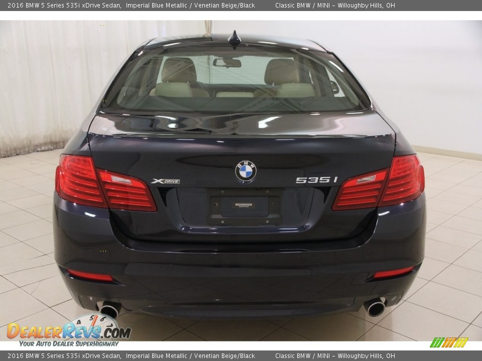 2016 BMW 5 Series 535i xDrive Sedan Imperial Blue Metallic / Venetian Beige/Black Photo #26