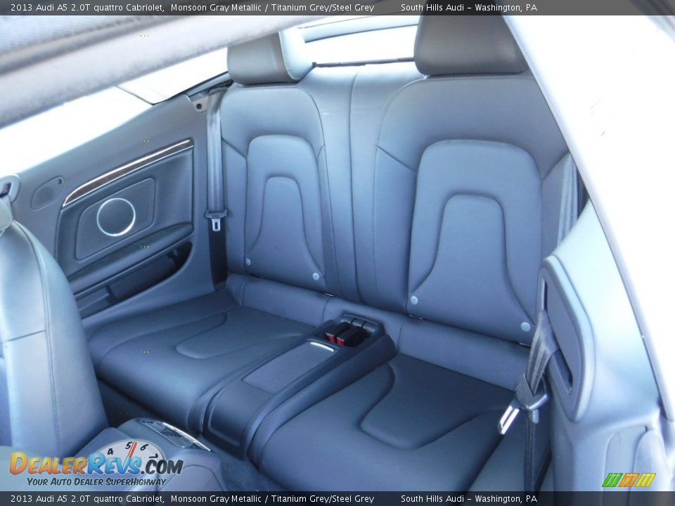 2013 Audi A5 2.0T quattro Cabriolet Monsoon Gray Metallic / Titanium Grey/Steel Grey Photo #35