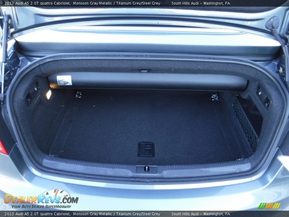 2013 Audi A5 2.0T quattro Cabriolet Monsoon Gray Metallic / Titanium Grey/Steel Grey Photo #36