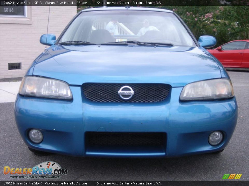 2002 Nissan Sentra SE-R Vibrant Blue Metallic / Stone Photo #1