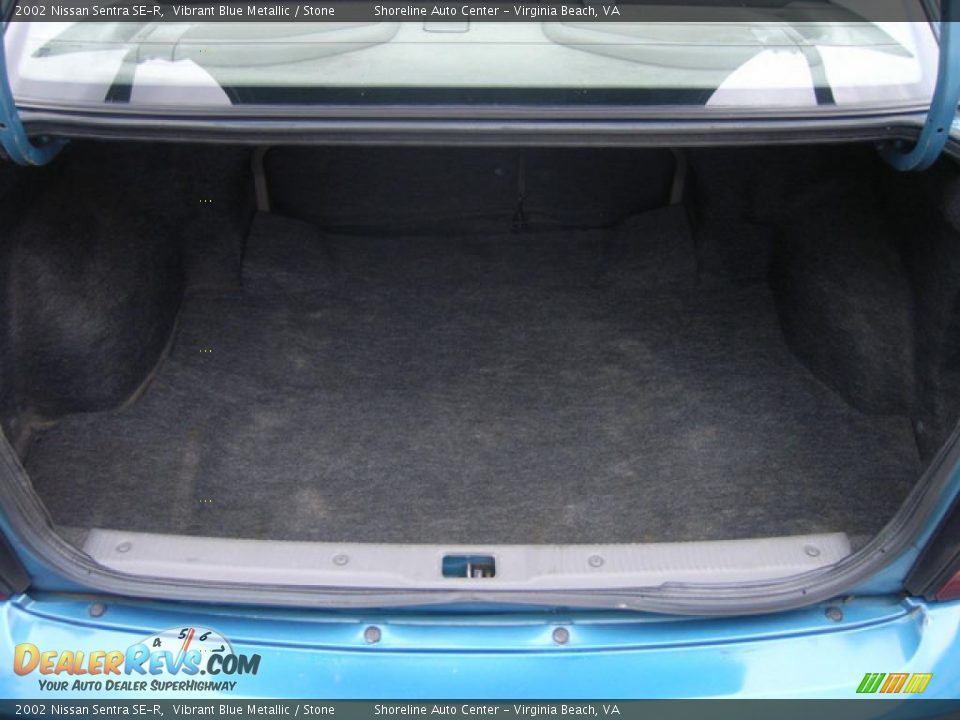 2002 Nissan Sentra SE-R Vibrant Blue Metallic / Stone Photo #10