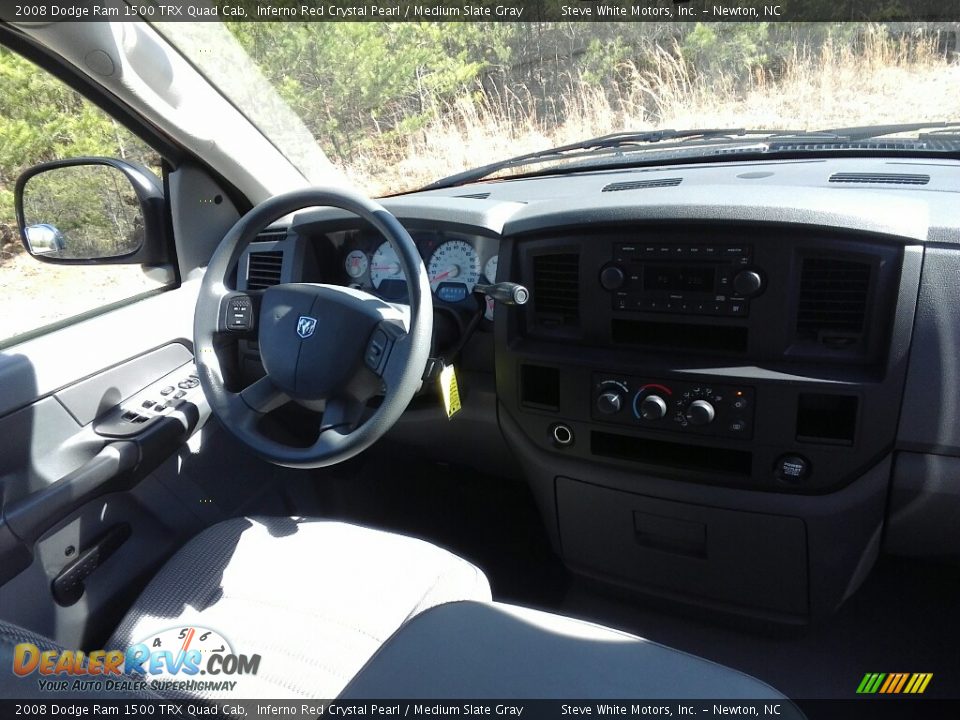 2008 Dodge Ram 1500 TRX Quad Cab Inferno Red Crystal Pearl / Medium Slate Gray Photo #15