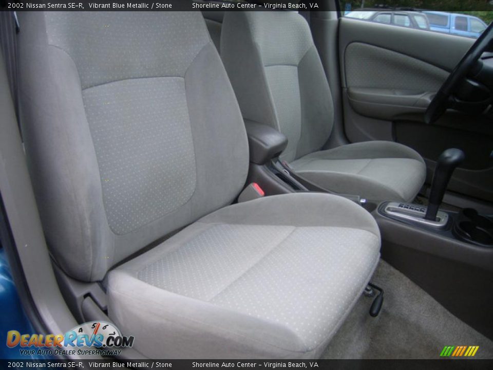 2002 Nissan Sentra SE-R Vibrant Blue Metallic / Stone Photo #14