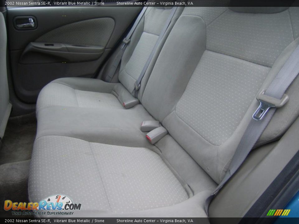 2002 Nissan Sentra SE-R Vibrant Blue Metallic / Stone Photo #15