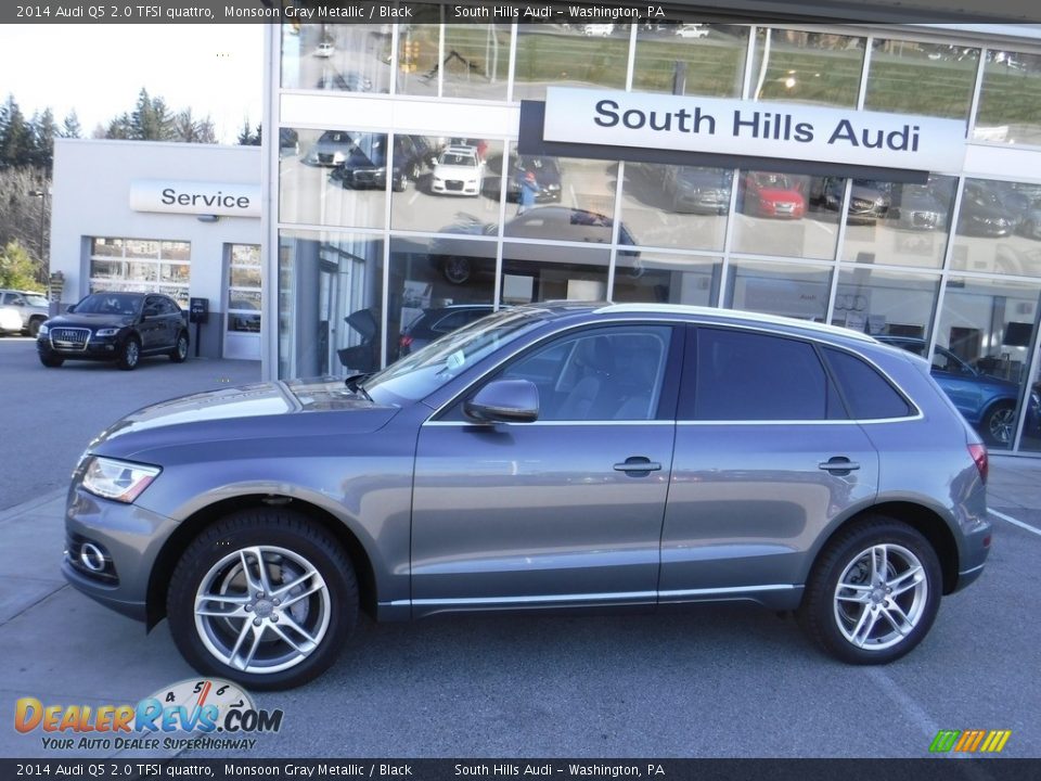2014 Audi Q5 2.0 TFSI quattro Monsoon Gray Metallic / Black Photo #2