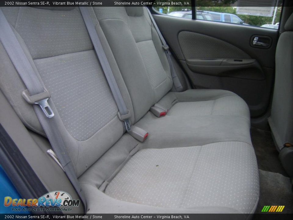 2002 Nissan Sentra SE-R Vibrant Blue Metallic / Stone Photo #16