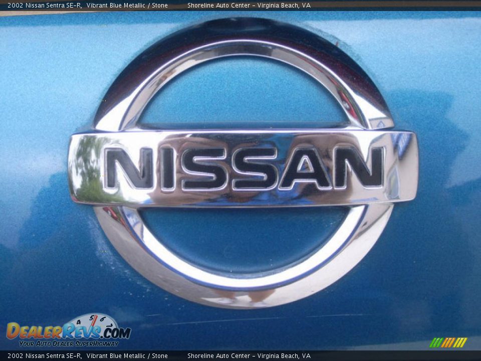 2002 Nissan Sentra SE-R Vibrant Blue Metallic / Stone Photo #17