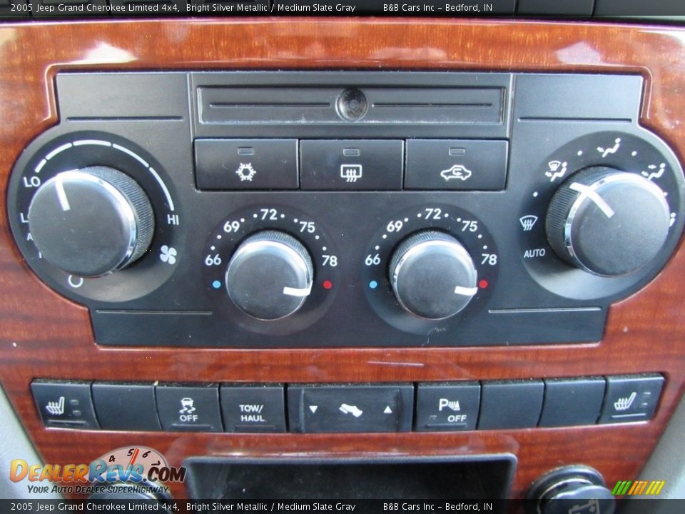 2005 Jeep Grand Cherokee Limited 4x4 Bright Silver Metallic / Medium Slate Gray Photo #35