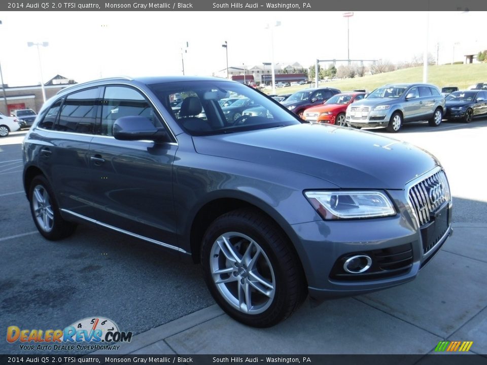 2014 Audi Q5 2.0 TFSI quattro Monsoon Gray Metallic / Black Photo #8