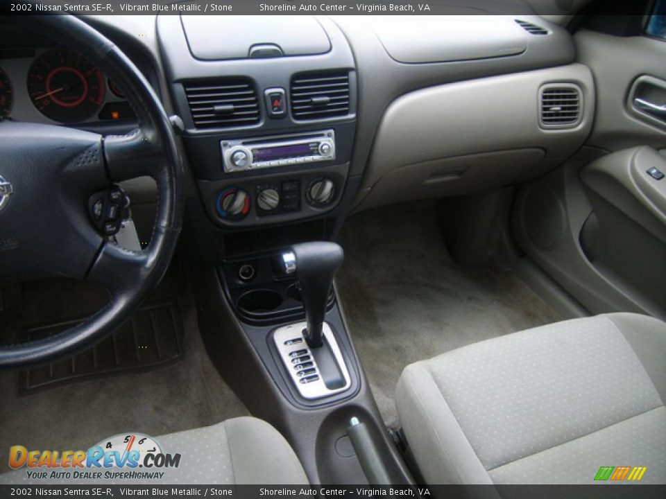 2002 Nissan Sentra SE-R Vibrant Blue Metallic / Stone Photo #19