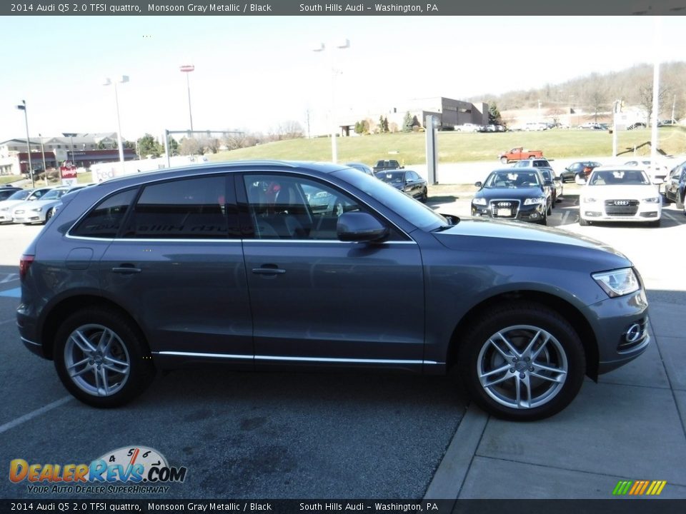 2014 Audi Q5 2.0 TFSI quattro Monsoon Gray Metallic / Black Photo #9
