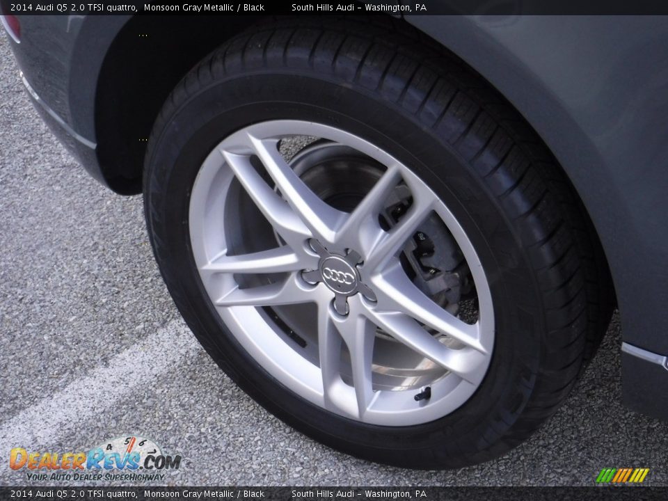 2014 Audi Q5 2.0 TFSI quattro Monsoon Gray Metallic / Black Photo #11
