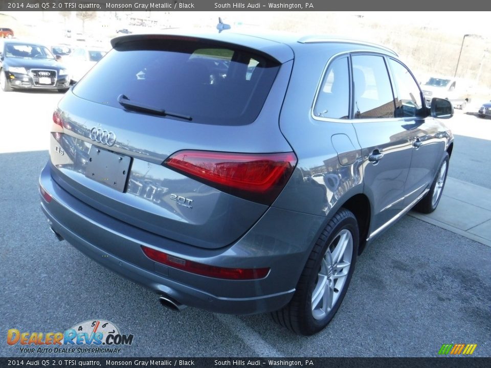 2014 Audi Q5 2.0 TFSI quattro Monsoon Gray Metallic / Black Photo #12