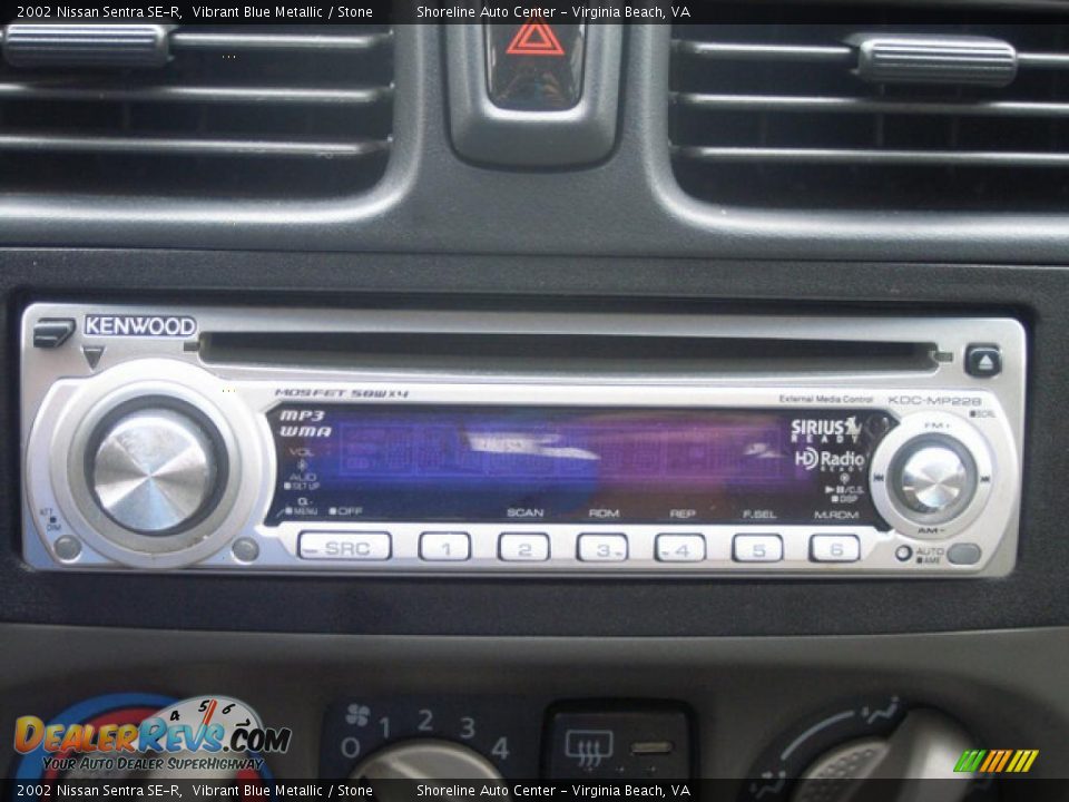 2002 Nissan Sentra SE-R Vibrant Blue Metallic / Stone Photo #22