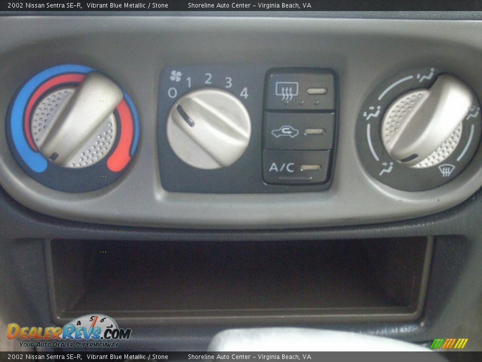 2002 Nissan Sentra SE-R Vibrant Blue Metallic / Stone Photo #23