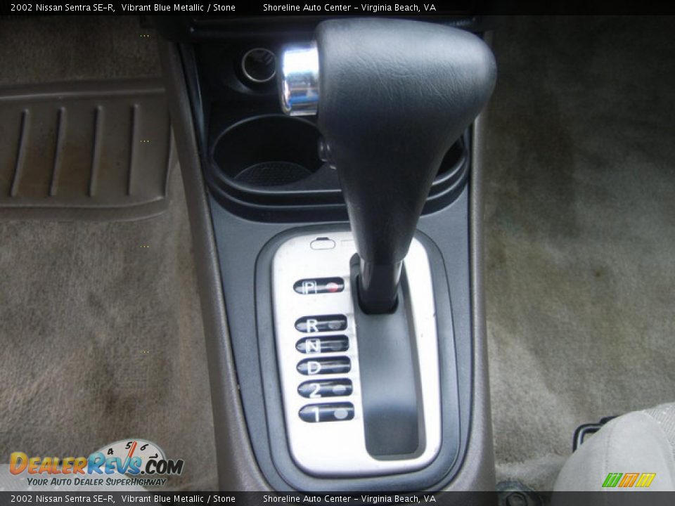 2002 Nissan Sentra SE-R Vibrant Blue Metallic / Stone Photo #24
