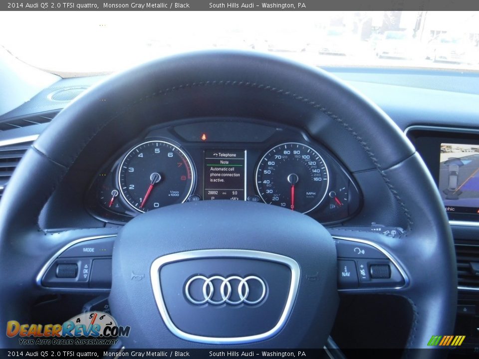 2014 Audi Q5 2.0 TFSI quattro Monsoon Gray Metallic / Black Photo #28