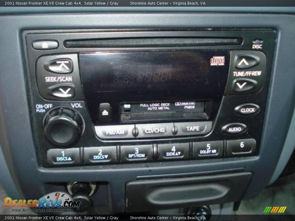 2001 Nissan Frontier XE V6 Crew Cab 4x4 Solar Yellow / Gray Photo #12