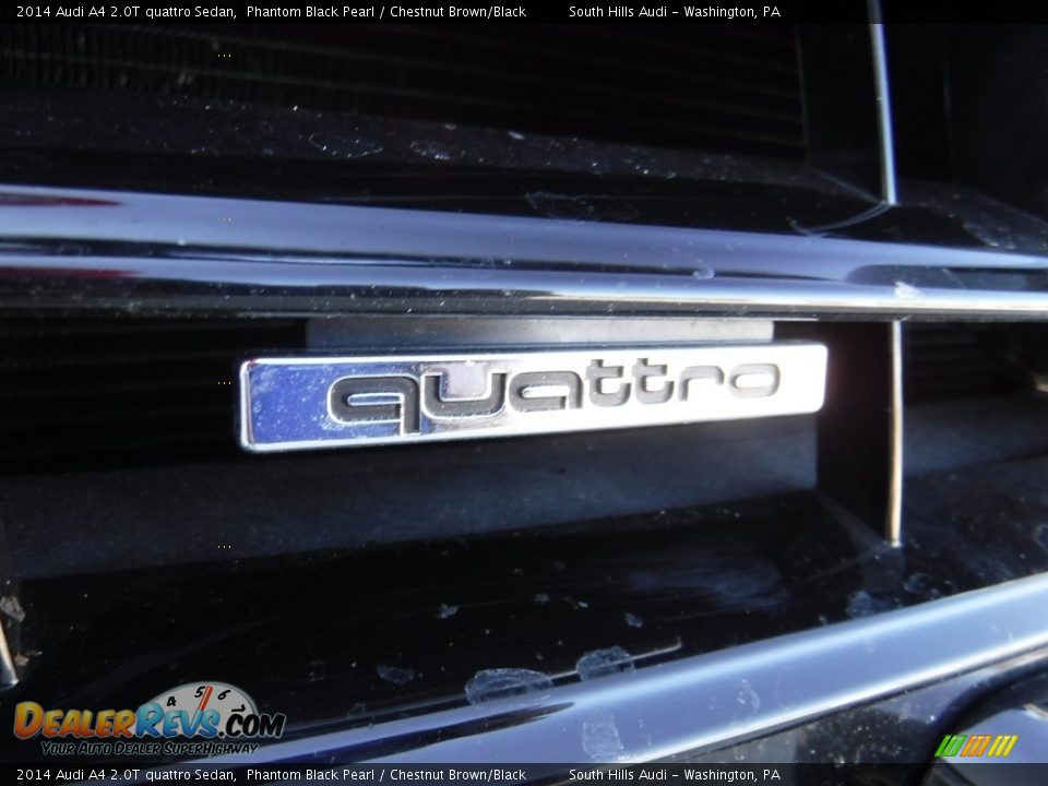 2014 Audi A4 2.0T quattro Sedan Phantom Black Pearl / Chestnut Brown/Black Photo #8