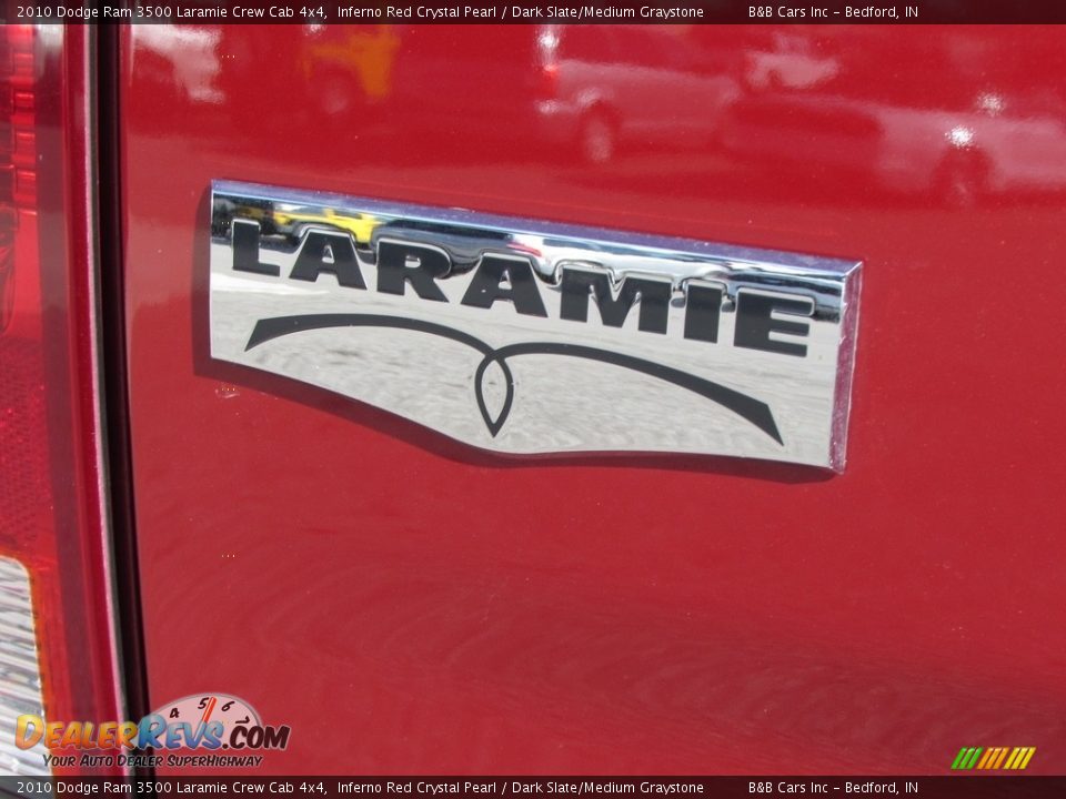 2010 Dodge Ram 3500 Laramie Crew Cab 4x4 Inferno Red Crystal Pearl / Dark Slate/Medium Graystone Photo #16