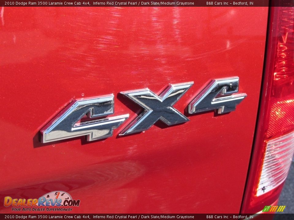 2010 Dodge Ram 3500 Laramie Crew Cab 4x4 Inferno Red Crystal Pearl / Dark Slate/Medium Graystone Photo #17