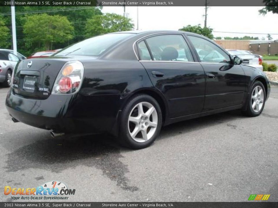 2003 Nissan Altima 3.5 SE Super Black / Charcoal Photo #3