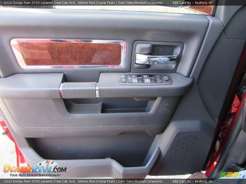 2010 Dodge Ram 3500 Laramie Crew Cab 4x4 Inferno Red Crystal Pearl / Dark Slate/Medium Graystone Photo #28