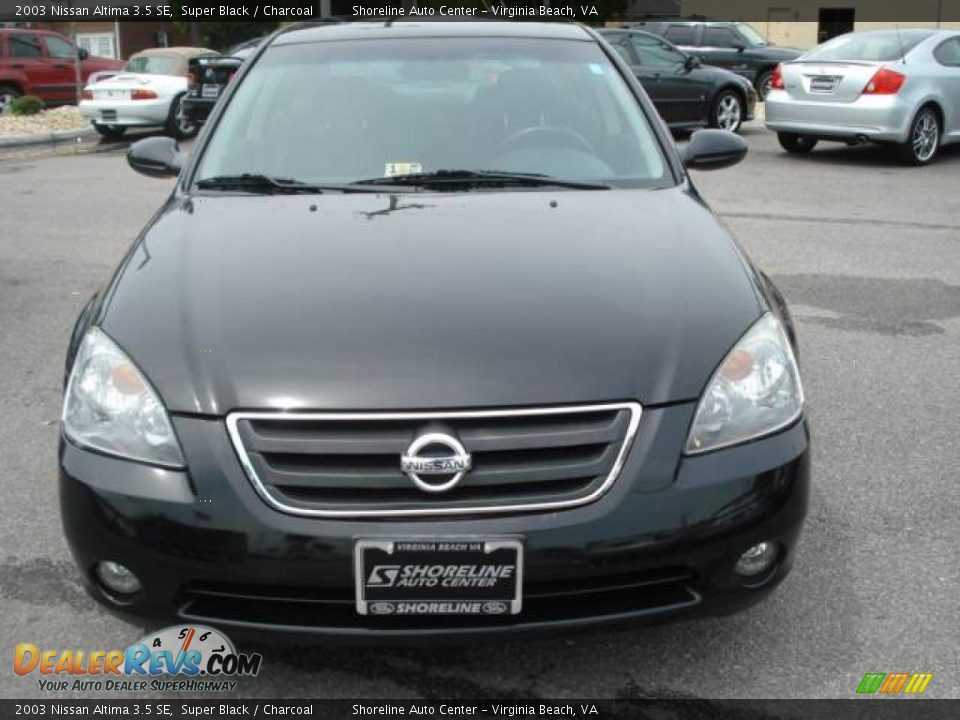 2003 Nissan Altima 3.5 SE Super Black / Charcoal Photo #6