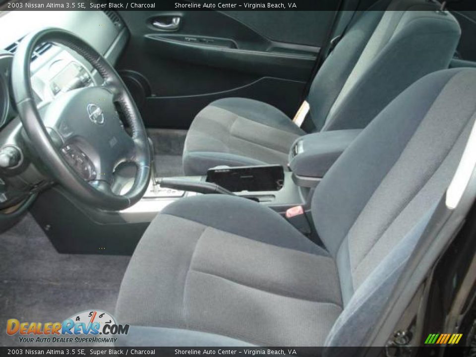 2003 Nissan Altima 3.5 SE Super Black / Charcoal Photo #7