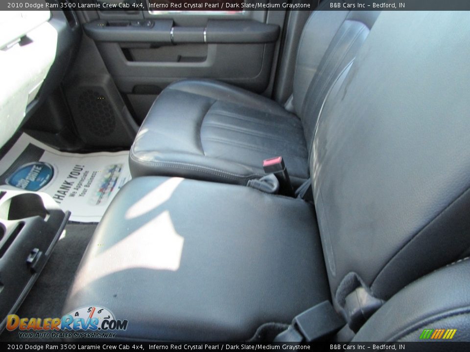 2010 Dodge Ram 3500 Laramie Crew Cab 4x4 Inferno Red Crystal Pearl / Dark Slate/Medium Graystone Photo #35