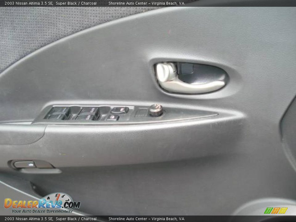 2003 Nissan Altima 3.5 SE Super Black / Charcoal Photo #9