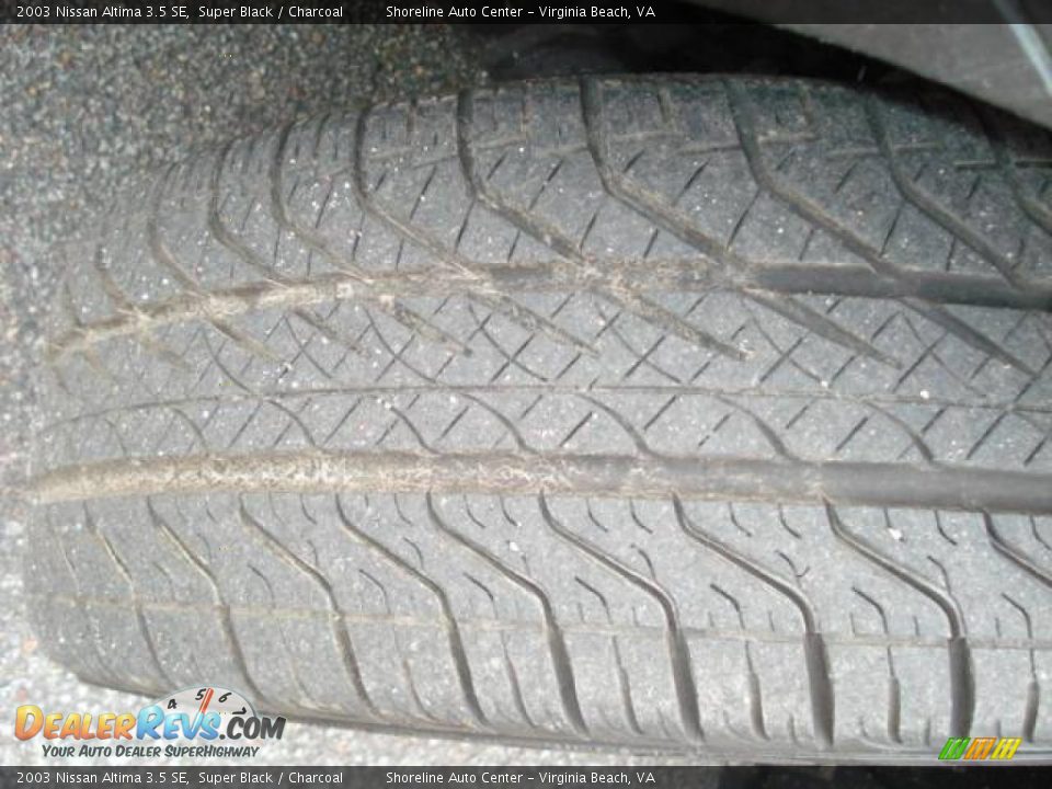 2003 Nissan Altima 3.5 SE Super Black / Charcoal Photo #14