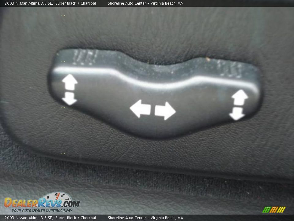 2003 Nissan Altima 3.5 SE Super Black / Charcoal Photo #17