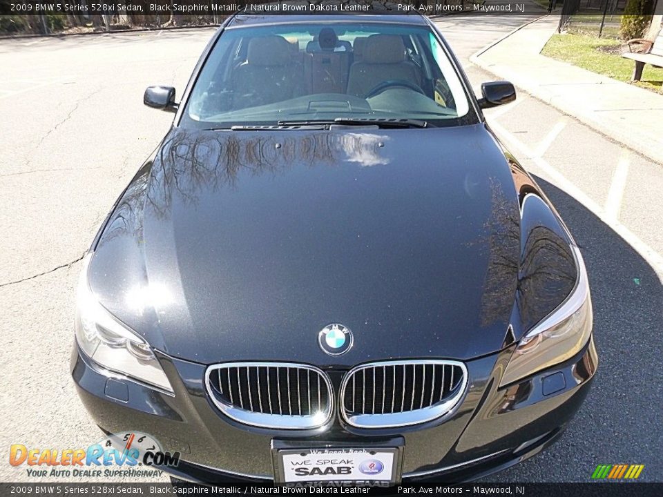 2009 BMW 5 Series 528xi Sedan Black Sapphire Metallic / Natural Brown Dakota Leather Photo #8