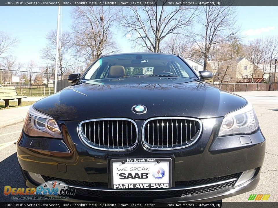 2009 BMW 5 Series 528xi Sedan Black Sapphire Metallic / Natural Brown Dakota Leather Photo #9