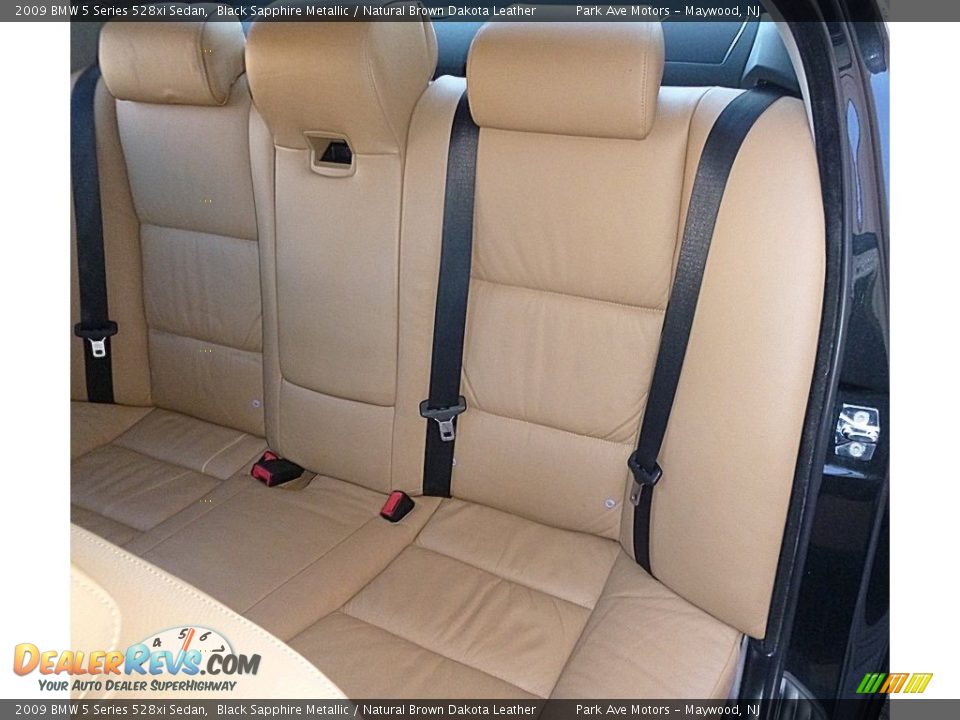 2009 BMW 5 Series 528xi Sedan Black Sapphire Metallic / Natural Brown Dakota Leather Photo #15